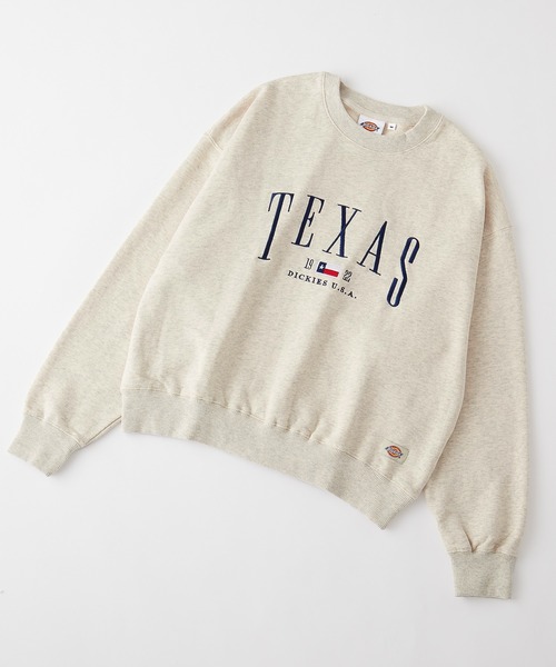 Dickies/ディッキーズ 裏毛パッチロゴ刺繍クルーネックスウェットプル