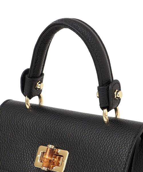 MARCO BIANCHINI(マルコビアンチーニ)の「MARCO BIANCHINI: フラップ ショルダーバッグ(ショルダーバッグ・レディース・ベージュ/ブラック・ONE SIZE)」の8枚目の写真