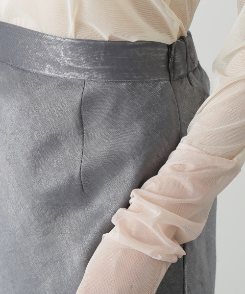 FREE'S MART(フリーズマート)の「◆シャイニーナロースカート(スカート・レディース・ベージュ/グリーン/ブラック・MEDIUM/SMALL)」の22枚目の写真