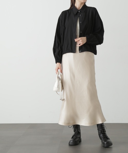 FREE'S MART(フリーズマート)の「◆シャイニーナロースカート(スカート・レディース・ベージュ/グリーン/ブラック・MEDIUM/SMALL)」の7枚目の写真