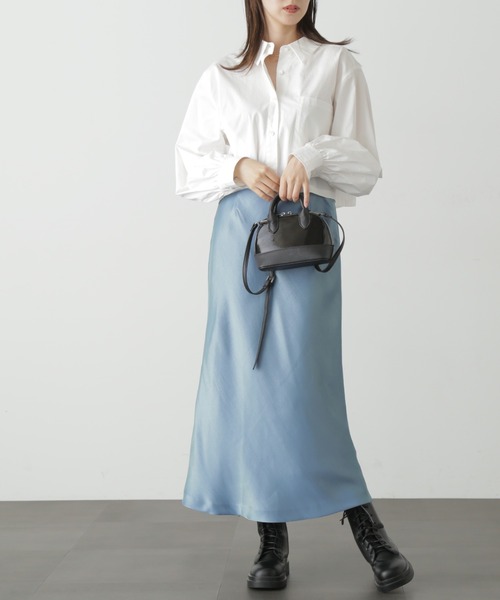 FREE'S MART(フリーズマート)の「◆シャイニーナロースカート(スカート・レディース・ベージュ/グリーン/ブラック・MEDIUM/SMALL)」の13枚目の写真