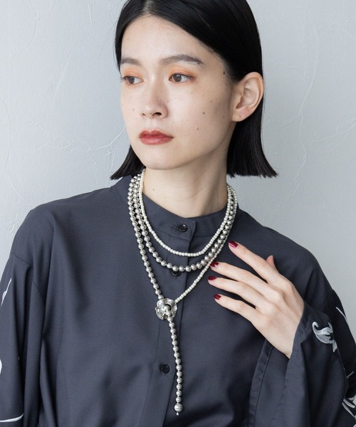 HARE(ハレ)の「ロングパールネックレス(HARE)(ネックレス・レディース・ゴールド/シルバー・FREE)」の22枚目の写真