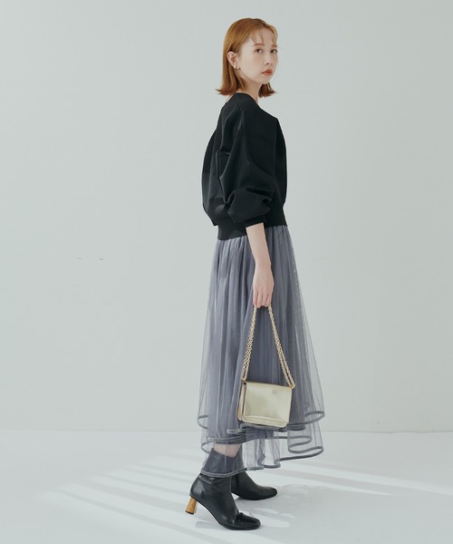 natural couture(ナチュラルクチュール)の「プチプラハトメバー釦カーディガン(カーディガン/ボレロ・レディース・ブラック/グレイッシュベージュ/パープル/モカ/アイボリー/ブルー・FREE)」の15枚目の写真