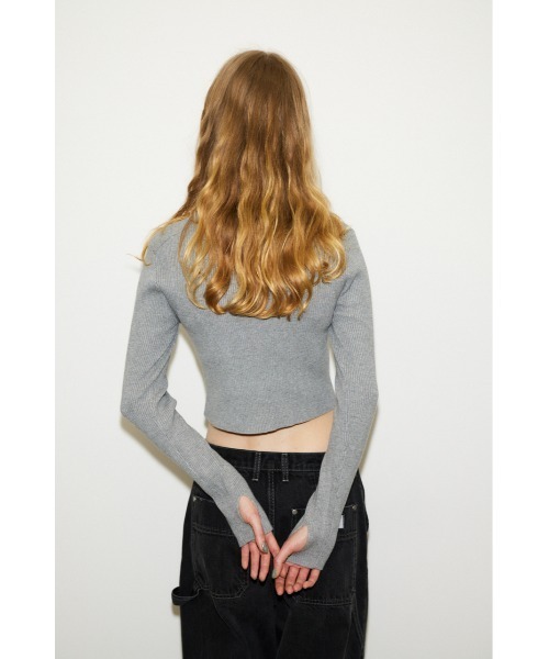 THROW by SLY 16xTHROW OVER WASHED SWトップス THROW by SLY 16xTHROW OVER WASHED SWトップス