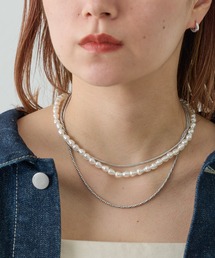 COLONY 2139 | パールチェーンレイヤードネックレス(ネックレス)