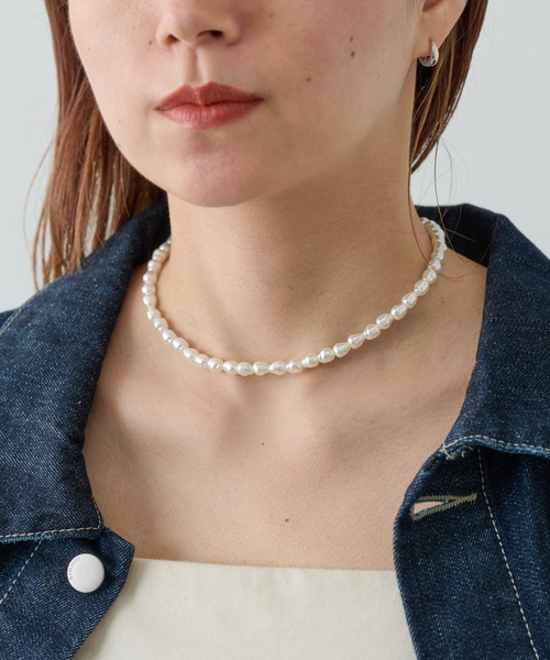 COLONY 2139（コロニートゥーワンスリーナイン）の「パールチェーンレイヤードネックレス（ネックレス・レディース・シルバー・FREE）」の10枚目の写真