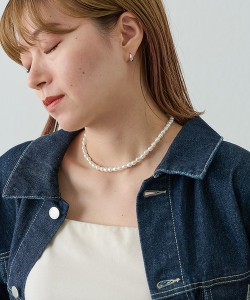 COLONY 2139（コロニートゥーワンスリーナイン）の「パールチェーンレイヤードネックレス（ネックレス・レディース・シルバー・FREE）」の8枚目の写真