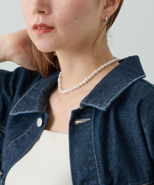COLONY 2139（コロニートゥーワンスリーナイン）の「パールチェーンレイヤードネックレス（ネックレス・レディース・シルバー・FREE）」の9枚目の写真