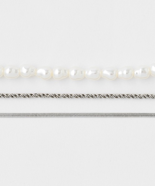 COLONY 2139（コロニートゥーワンスリーナイン）の「パールチェーンレイヤードネックレス（ネックレス・レディース・シルバー・FREE）」の15枚目の写真