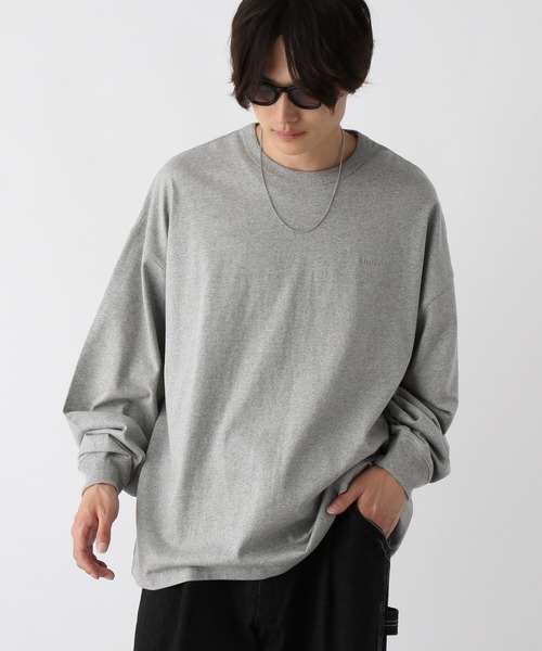 SIGNAL SPORTS（シグナルスポーツ）の「【SIGNAL SPORTS】16/1ワンポイント刺繍/オーバーサイズTシャツ（Tシャツ/カットソー・メンズ・イエロー系その他/ブラック/ホワイト/ダークグリーン/グレー系その他/その他4/グリーン系その他・LARGE/MEDIUM/SMALL）」の4枚目の写真