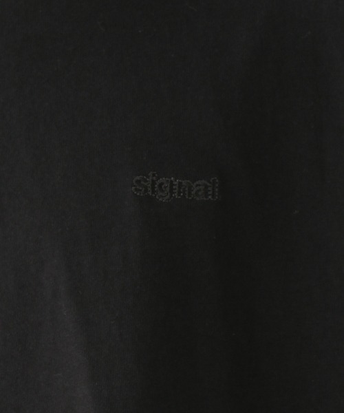 SIGNAL SPORTS（シグナルスポーツ）の「【SIGNAL SPORTS】16/1ワンポイント刺繍/オーバーサイズTシャツ（Tシャツ/カットソー・メンズ・イエロー系その他/ブラック/ホワイト/ダークグリーン/グレー系その他/その他4/グリーン系その他・LARGE/MEDIUM/SMALL）」の19枚目の写真