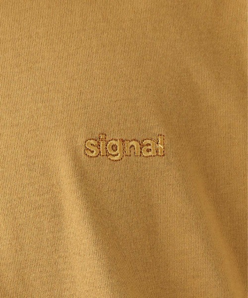 SIGNAL SPORTS（シグナルスポーツ）の「【SIGNAL SPORTS】16/1ワンポイント刺繍/オーバーサイズTシャツ（Tシャツ/カットソー・メンズ・イエロー系その他/ブラック/ホワイト/ダークグリーン/グレー系その他/その他4/グリーン系その他・LARGE/MEDIUM/SMALL）」の22枚目の写真