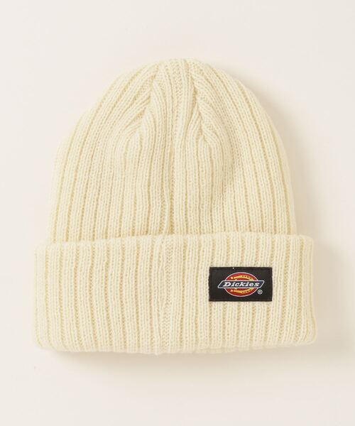 Dickies（ディッキーズ）の「【DICKIES/ディッキーズ】ワッペン Kids KNIT WACH / キッズニット帽子（ニットキャップ/ビーニー・キッズ・ブラック/オフホワイト・FREE）」の3枚目の写真