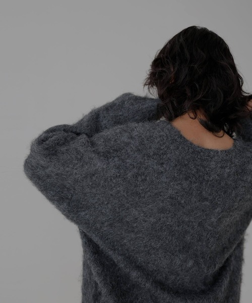 hellam（へラム）の「ウールシャギーニットカーディガン（カーディガン/ボレロ・レディース・アイボリー/杢グレー/ブルー/チャコールグレー・FREE）」の19枚目の写真