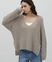 LAKOLE | フカVニットプルオーバー / 977355(ニット/セーター)