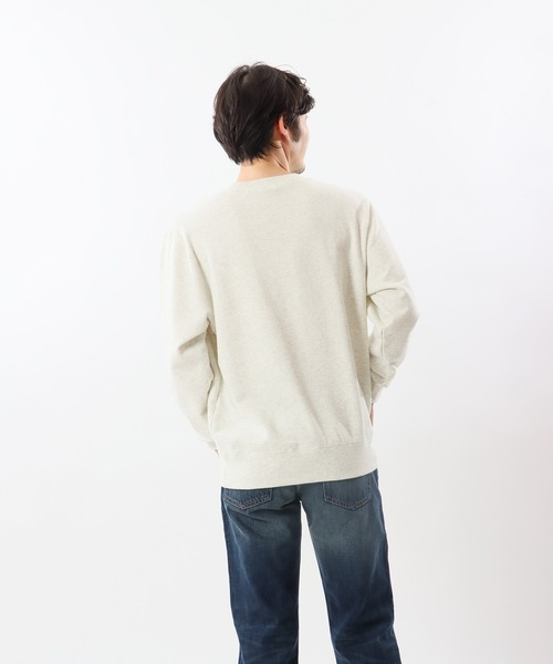 Champion(チャンピオン)の「【Champion/チャンピオン】メンズ ベーシック クルーネックスウェットシャツ(スウェット・メンズ・ベージュ/ネイビー/オフホワイト/ブラック/オートミール・LARGE/X-LARGE/SMALL/MEDIUM)」の20枚目の写真