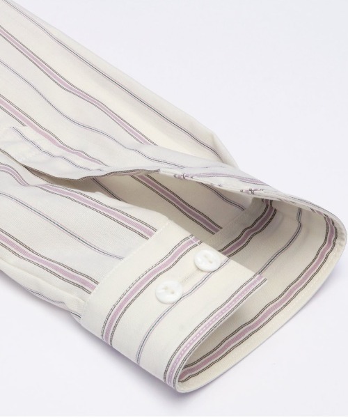 TOKYO SHIRTS（トウキョウシャツ）の「形態安定ノーアイロン ラウンド 長袖ビジネスワイシャツ（ビジネスシャツ・レディース・ベージュ・LL/L/M/XL/S）」の4枚目の写真