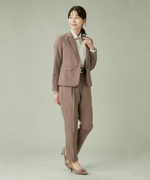 TOKYO SHIRTS（トウキョウシャツ）の「形態安定ノーアイロン ラウンド 長袖ビジネスワイシャツ（ビジネスシャツ・レディース・ベージュ・LL/L/M/XL/S）」の11枚目の写真