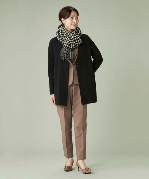 TOKYO SHIRTS（トウキョウシャツ）の「形態安定ノーアイロン ラウンド 長袖ビジネスワイシャツ（ビジネスシャツ・レディース・ベージュ・LL/L/M/XL/S）」の12枚目の写真