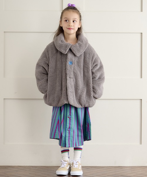 HOGAN RANCH WEAR(ホーガンランチウエア)の「ソウガラネルシャツワンピース(90~150cm)(ワンピース・キッズ・グリーン/マルチ/オレンジ・130/140/150/90/100/110/120)」の22枚目の写真
