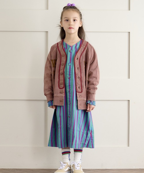 HOGAN RANCH WEAR(ホーガンランチウエア)の「ソウガラネルシャツワンピース(90~150cm)(ワンピース・キッズ・グリーン/マルチ/オレンジ・130/140/150/90/100/110/120)」の19枚目の写真