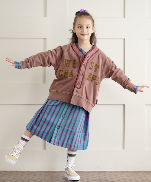 HOGAN RANCH WEAR(ホーガンランチウエア)の「ソウガラネルシャツワンピース(90~150cm)(ワンピース・キッズ・グリーン/マルチ/オレンジ・130/140/150/90/100/110/120)」の21枚目の写真