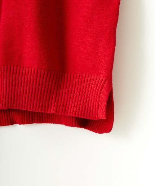 JF Ready Made（ジェイエフレディメイド）の「[Jf Ready Made/ジェイエフレディメイド] 袖編地切り替え ハイネックニット（ニット/セーター・レディース・グレー/アイボリー/レッド/ブラック/ネイビー・F）」の9枚目の写真