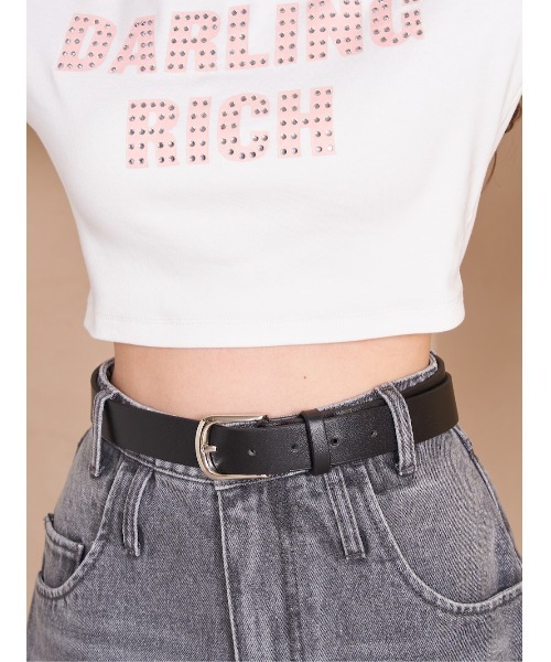 Darich（ダーリッチ）の「デコラティブクロップドロングTシャツ（Tシャツ/カットソー・レディース・ホワイト/ベージュ/ブラック・FREE）」の15枚目の写真