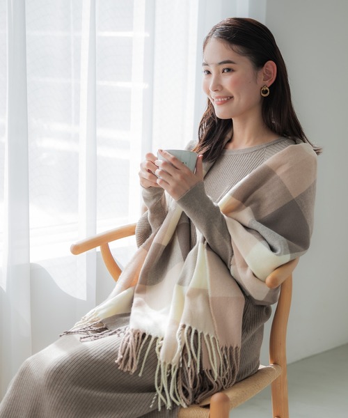 coca(coca)(コカ)の「【WEB限定セール】チェック柄マフラー(マフラー・レディース・A/B/D/C・ONE SIZE)」の15枚目の写真