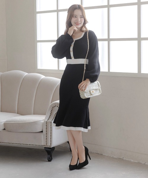 Julia Boutique（ジュリアブティック）の「ツイードデザインチェーンショルダーミニバッグ/23609（ショルダーバッグ・レディース・ホワイト/ブラック・ONE）」の6枚目の写真