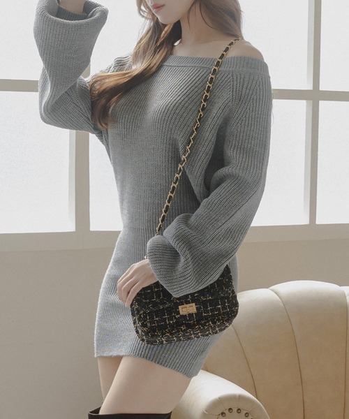 Julia Boutique（ジュリアブティック）の「ツイードデザインチェーンショルダーミニバッグ/23609（ショルダーバッグ・レディース・ホワイト/ブラック・ONE）」の8枚目の写真