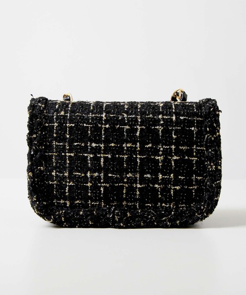 Julia Boutique（ジュリアブティック）の「ツイードデザインチェーンショルダーミニバッグ/23609（ショルダーバッグ・レディース・ホワイト/ブラック・ONE）」の13枚目の写真
