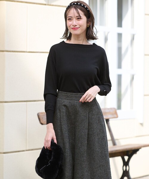 ANY SIS(エニィスィス)の「【洗える】カシミヤブレンド ニット(ニット/セーター・レディース・レッド系/ピンク系/ライトグレー系/ブラック系/ライトグリーン系・2)」の20枚目の写真
