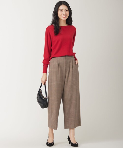 ANY SIS(エニィスィス)の「【洗える】カシミヤブレンド ニット(ニット/セーター・レディース・レッド系/ピンク系/ライトグレー系/ブラック系/ライトグリーン系・2)」の6枚目の写真