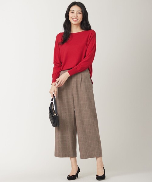 ANY SIS(エニィスィス)の「【洗える】カシミヤブレンド ニット(ニット/セーター・レディース・レッド系/ピンク系/ライトグレー系/ブラック系/ライトグリーン系・2)」の7枚目の写真