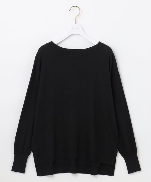 ANY SIS(エニィスィス)の「【洗える】カシミヤブレンド ニット(ニット/セーター・レディース・レッド系/ピンク系/ライトグレー系/ブラック系/ライトグリーン系・2)」の9枚目の写真