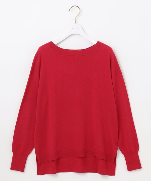 ANY SIS(エニィスィス)の「【洗える】カシミヤブレンド ニット(ニット/セーター・レディース・レッド系/ピンク系/ライトグレー系/ブラック系/ライトグリーン系・2)」の10枚目の写真