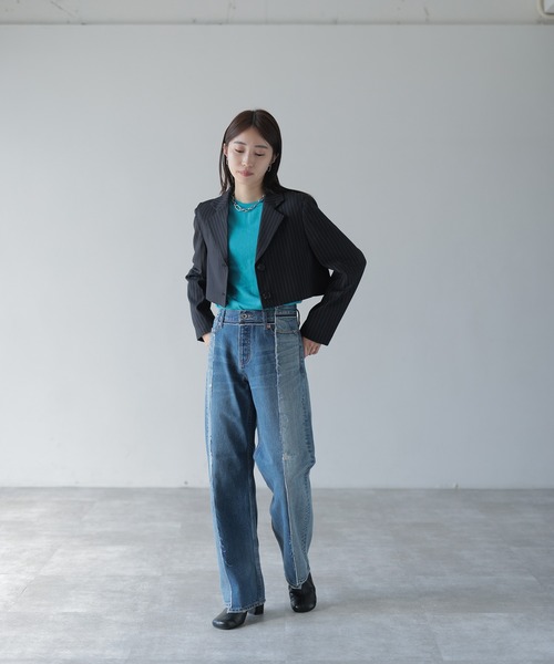 HERENCIA(ヘレンチア)の「2Way シングル テーラードジャケット(テーラードジャケット・レディース・ブラック/グレー系その他/ブラック系その他・FREE)」の20枚目の写真