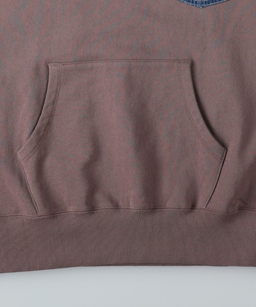 Lee(リー)の「【Lee別注】デニムポケットパーカー(パーカー・メンズ・ピンク・M/XL/L)」の7枚目の写真