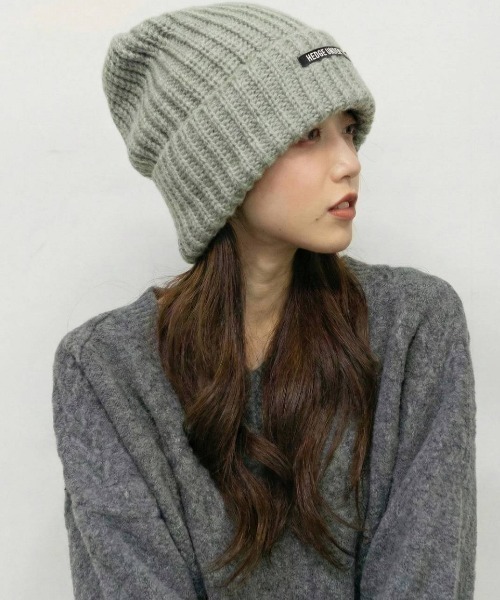 セール】BIGシルエット ニット帽（ニットキャップ/ビーニー）｜pumpkin