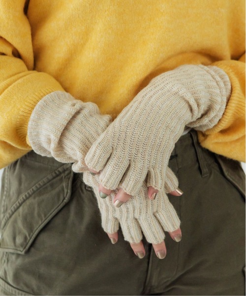 CONTROL FREAK / CTFK(コントロールフリーク)の「CONTROL FREAK(コントロールフリーク)ツートンリブアームウォーマー(アームカバー・レディース・グレー/アイボリー/ブルー・FREE)」の2枚目の写真