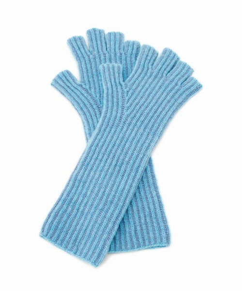 CONTROL FREAK / CTFK(コントロールフリーク)の「CONTROL FREAK(コントロールフリーク)ツートンリブアームウォーマー(アームカバー・レディース・グレー/アイボリー/ブルー・FREE)」の7枚目の写真