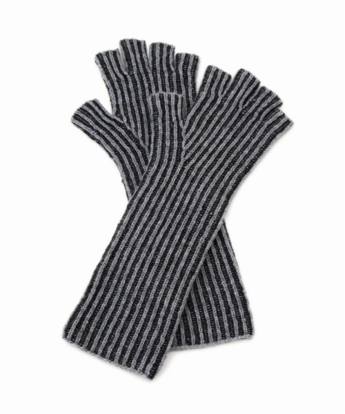 CONTROL FREAK / CTFK(コントロールフリーク)の「CONTROL FREAK(コントロールフリーク)ツートンリブアームウォーマー(アームカバー・レディース・グレー/アイボリー/ブルー・FREE)」の8枚目の写真