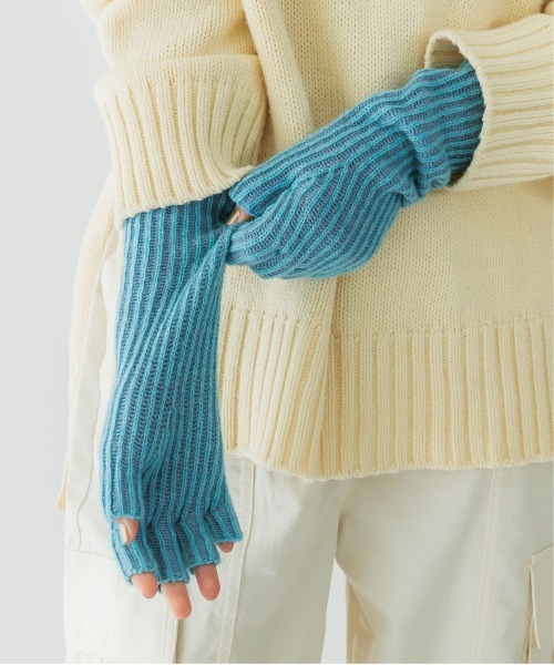 CONTROL FREAK / CTFK(コントロールフリーク)の「CONTROL FREAK(コントロールフリーク)ツートンリブアームウォーマー(アームカバー・レディース・グレー/アイボリー/ブルー・FREE)」の15枚目の写真