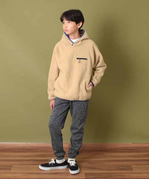 GLAZOS(グラソス)の「【あったか】ニットフリース・ジョガーパンツ(その他パンツ・キッズ・ブラック/グレー/ネイビー・150cm/160cm/170cm/140cm)」の4枚目の写真