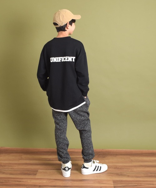 GLAZOS(グラソス)の「【あったか】ニットフリース・ジョガーパンツ(その他パンツ・キッズ・ブラック/グレー/ネイビー・150cm/160cm/170cm/140cm)」の6枚目の写真