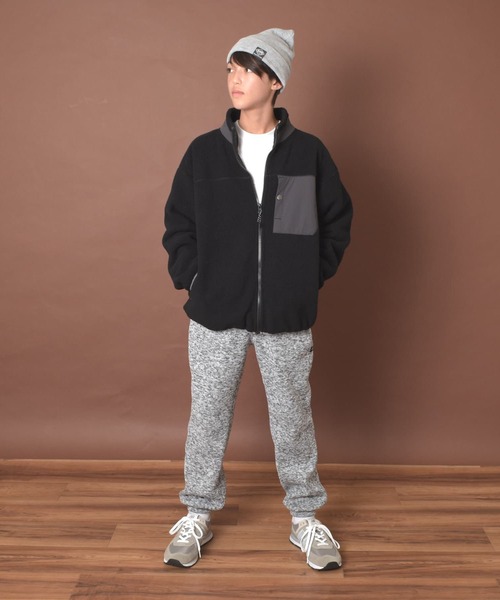 GLAZOS(グラソス)の「【あったか】ニットフリース・ジョガーパンツ(その他パンツ・キッズ・ブラック/グレー/ネイビー・150cm/160cm/170cm/140cm)」の7枚目の写真