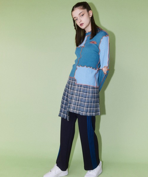 Candy Stripper(キャンディストリッパー)の「CND SWITCHED RIB トップス(その他トップス・レディース・ヘザーグレー/ラベンダー/ブルー・2)」の10枚目の写真