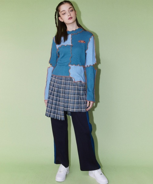 Candy Stripper(キャンディストリッパー)の「CND SWITCHED RIB トップス(その他トップス・レディース・ヘザーグレー/ラベンダー/ブルー・2)」の11枚目の写真