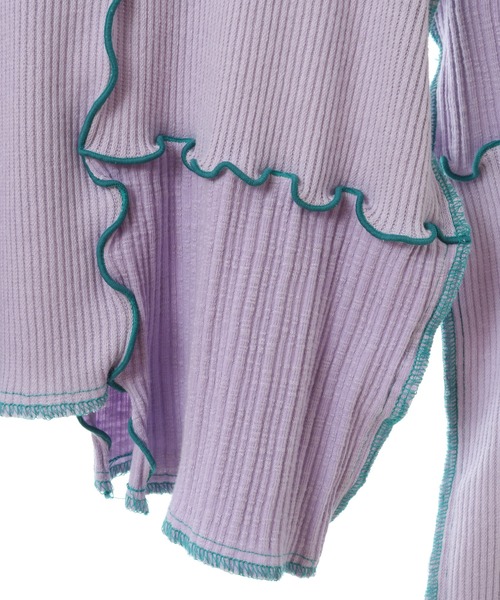 Candy Stripper(キャンディストリッパー)の「CND SWITCHED RIB トップス(その他トップス・レディース・ヘザーグレー/ラベンダー/ブルー・2)」の19枚目の写真